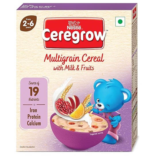 Nestle Ceregrow Growing Up Multigrain Cereal with Milk & Fruits