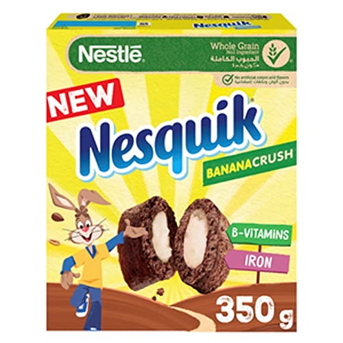Nestle Nesquik Banana crush Whole Grain Cereal Breakfast