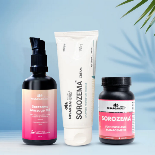 Nisarga Herbs Complete Psoriasis Relief Trio 