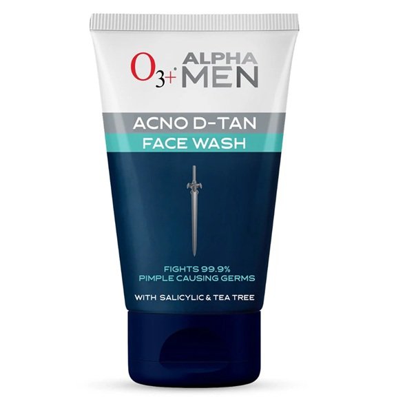 O3+ ALPHA MEN Acno D TAN Face Wash with Tea Tree 