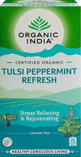 Organic India Tulsi Peppermint Refresh Tea Bags