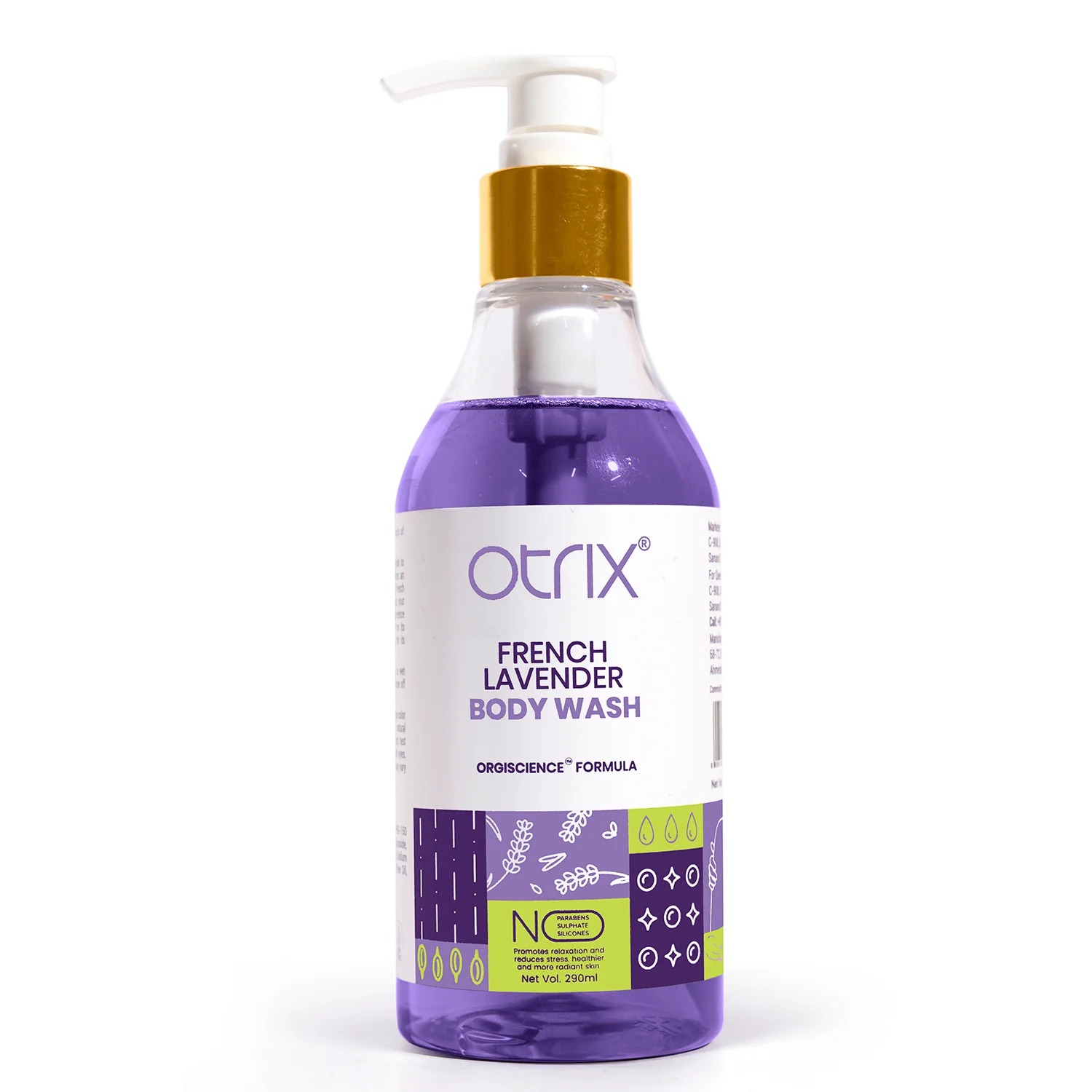 Otrix French Lavender & Chamomile Foaming Body Wash