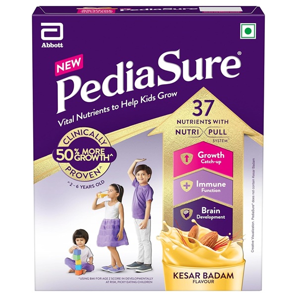 PediaSure Health and Nutrition Drink Powder for Kids - Kesar Badam