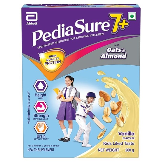 Pediasure 7 Plus Oats & Almond Nutrition Drink Powder Vanilla Flavour