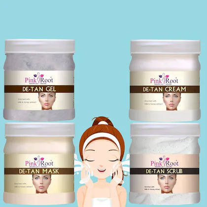 Pink Root De Tan Eco Facial Kit