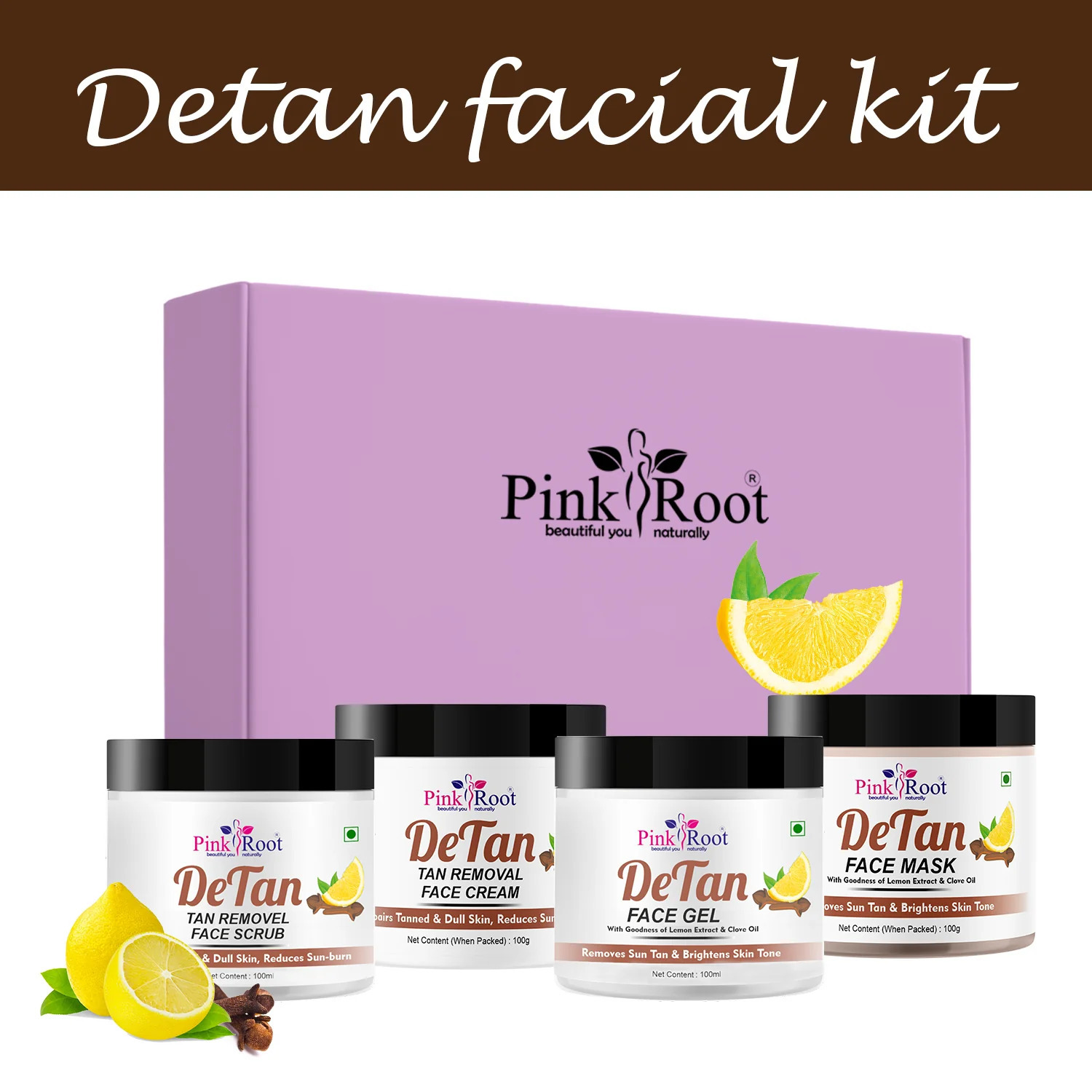 Pink Root Detan Facial kit