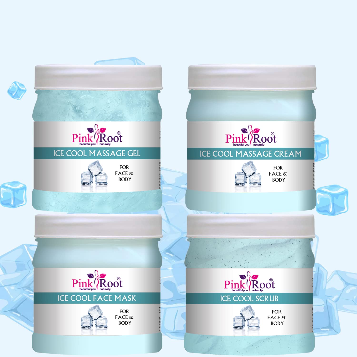 Pink Root Ice Cool Eco Facial Kit