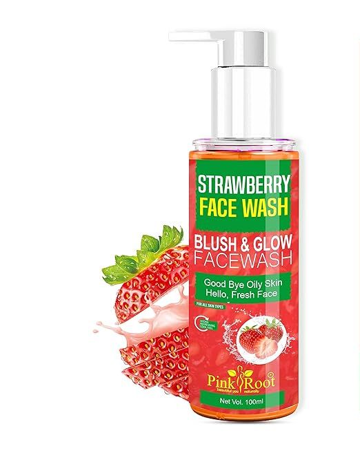 Pink Root Strawberry Face Wash