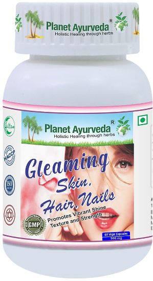Planet Ayurveda Gleaming Skin Hair Nails Formula Capsules