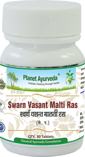 Planet Ayurveda Swarn Vasant Malti Ras 