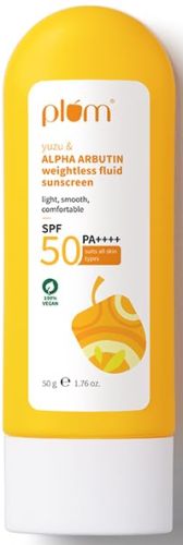 Plum Yuzu & Alpha Arbutin SPF 50 Weightless Fluid Sunscreen
