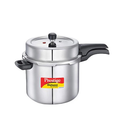 Prestige SS Deluxe Alpha Svachh Stainless steel Pressure Cooker -10 L