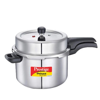 Prestige SS Deluxe Alpha Svachh Stainless steel Pressure Cooker -8 L