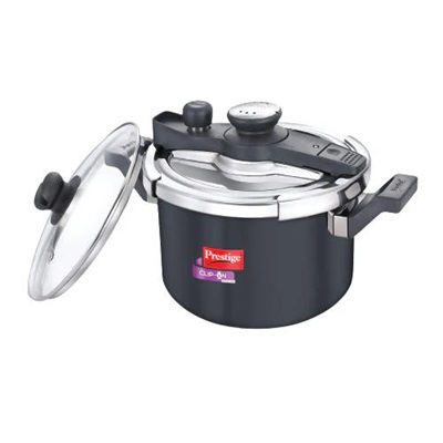 Prestige Svachh Clip-on Hard Anodised Pressure Cooker -5 L
