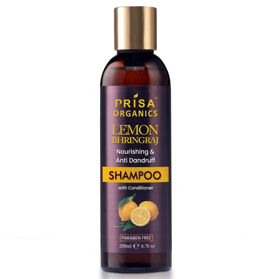 Prisa Organics Lemon Bhringraj Anti Dendrop Shampoo