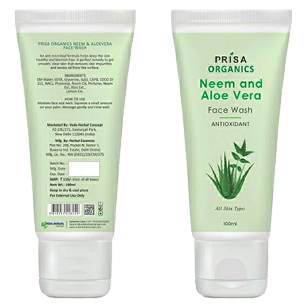 Prisa Organics Neem & Aloevera Face Wash
