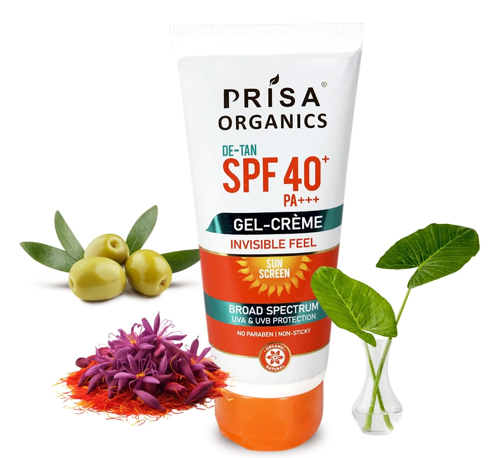 Prisa Organics SPF 40 Sun Screen Gel Cream