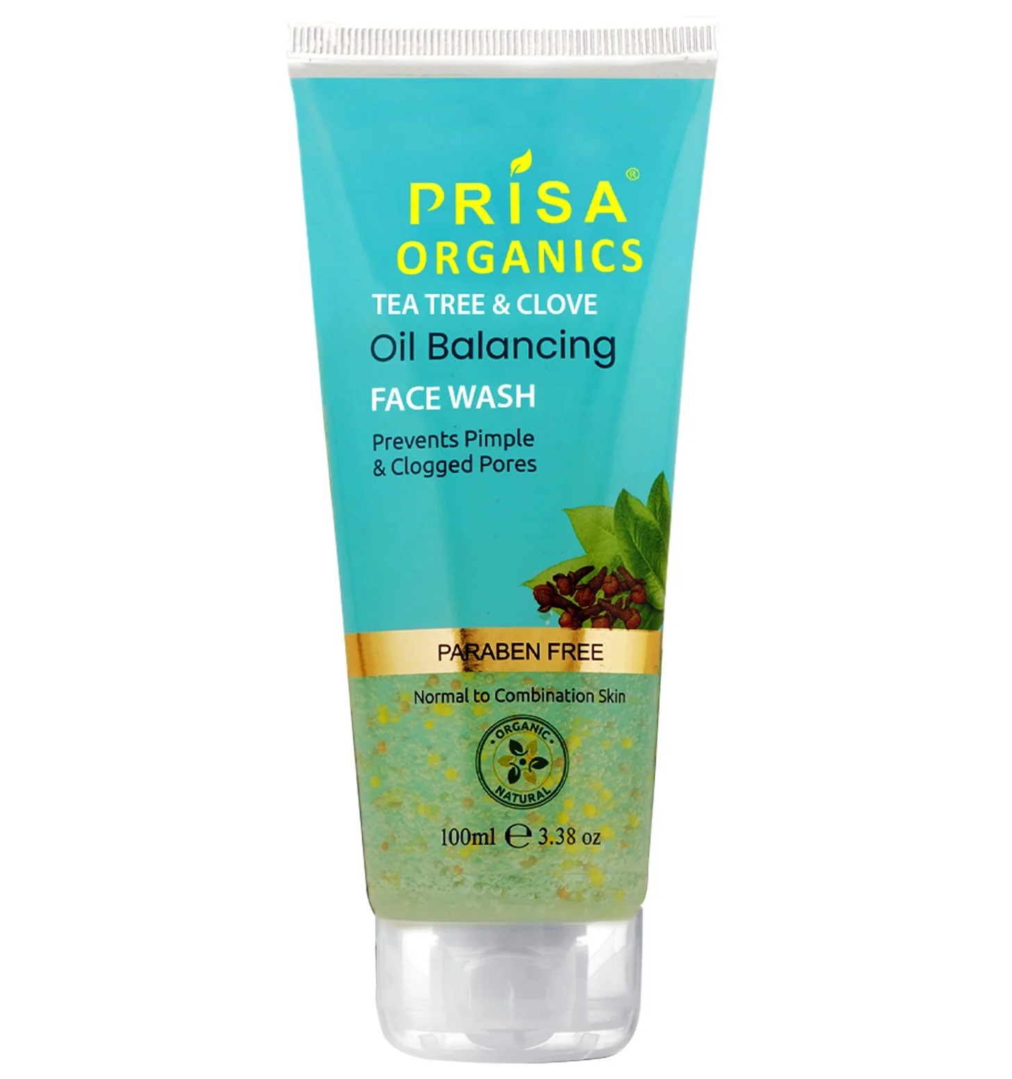Prisa Organics Tea Tree & Clove Oil Balancing Face Wash