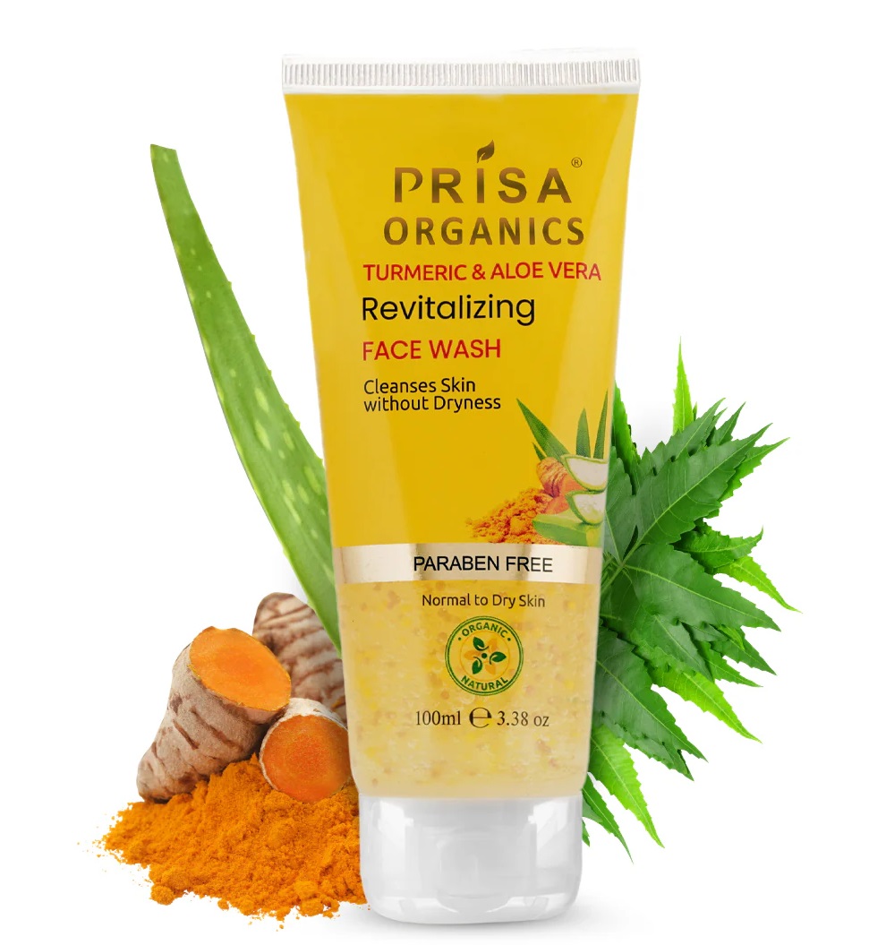 Prisa Organics Turmeric & Aloe Vera Revitalizing Face Wash