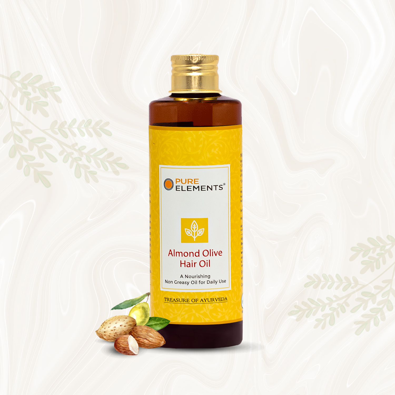 Pure Elements Almond Olive Hair Oil