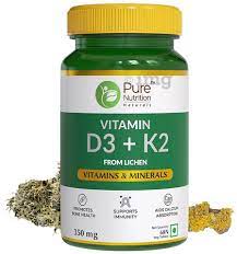 Pure Nutrition Vitamin D3 + K2 350Mg