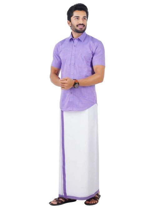 Ramraj Matching Dhoti & Half Sleeves Shirt Combo CL2 GT11
