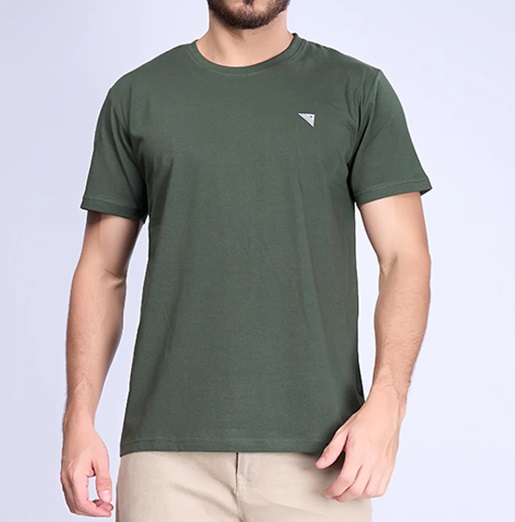 Ramraj Mens 100% Cotton Hunter Green Half Sleeves Expert Tee - ET5