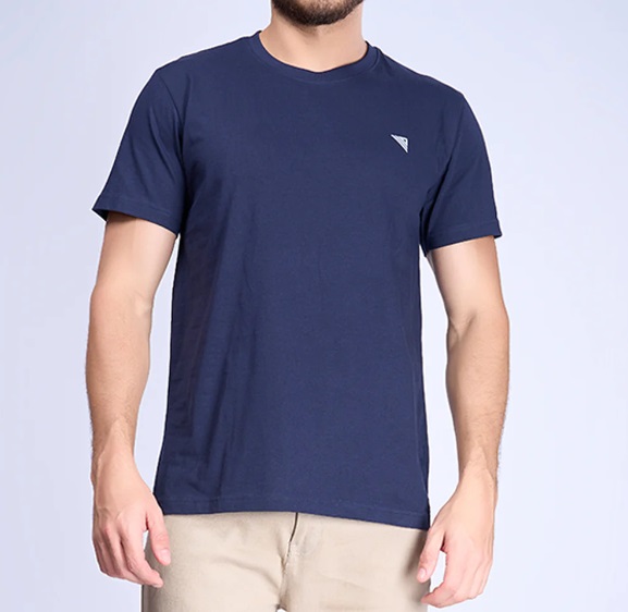 Ramraj Mens 100% Cotton Starry night navy Half Sleeves Expert Tee - ET7