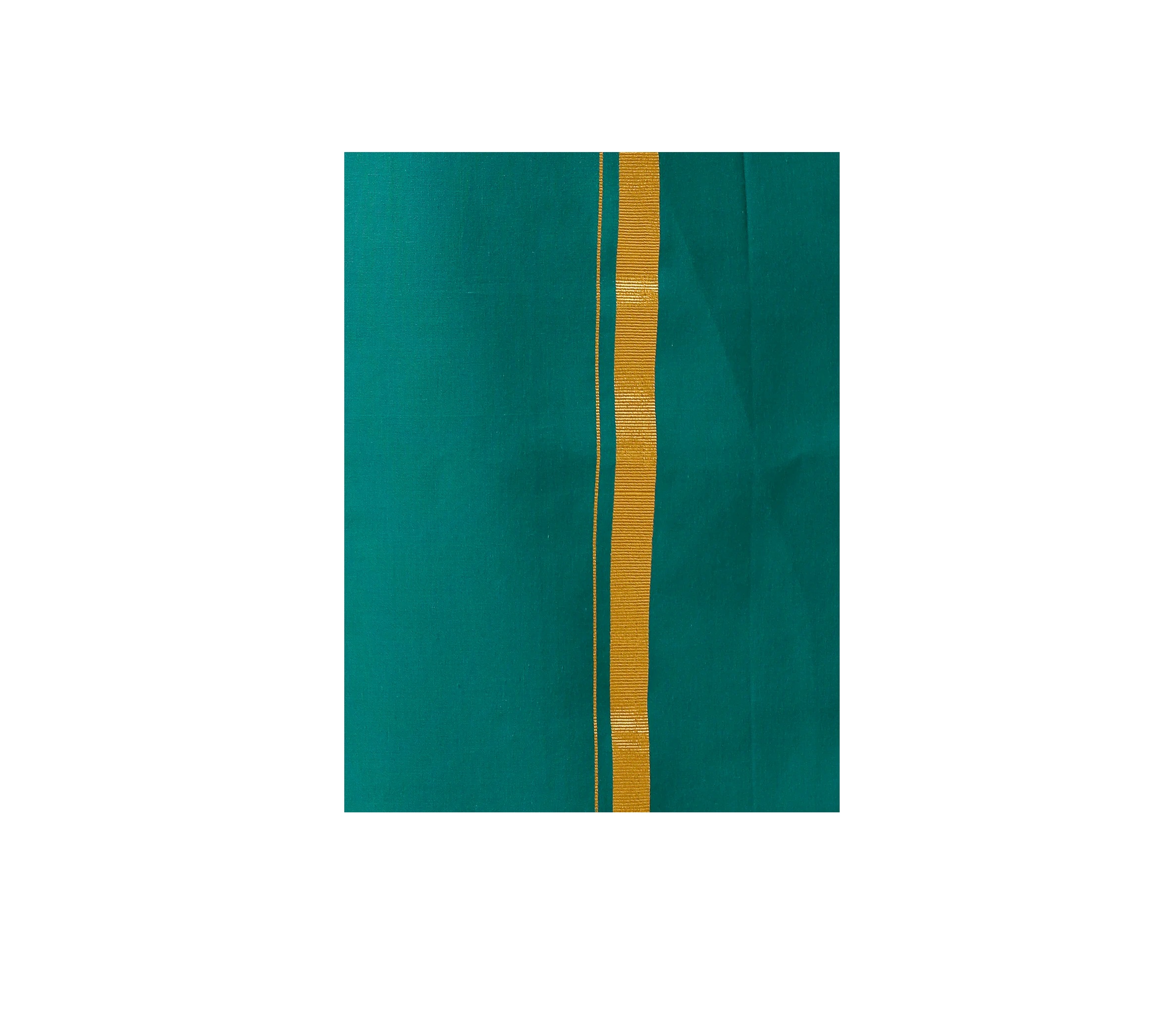 Ramraj Mens Color Dhoti with 3/4 inch Gold Jari Border Cosmic 11 (BOS)