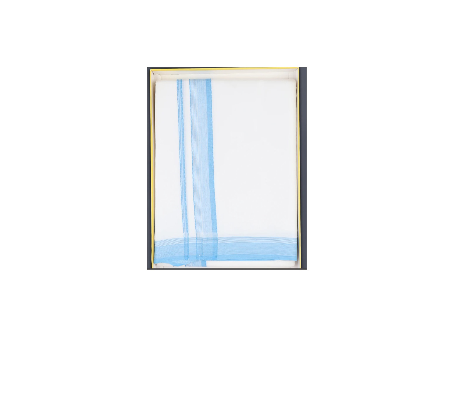 Ramraj Mens Cotton Double Dhoti with Fancy Colour Border 8 Meter