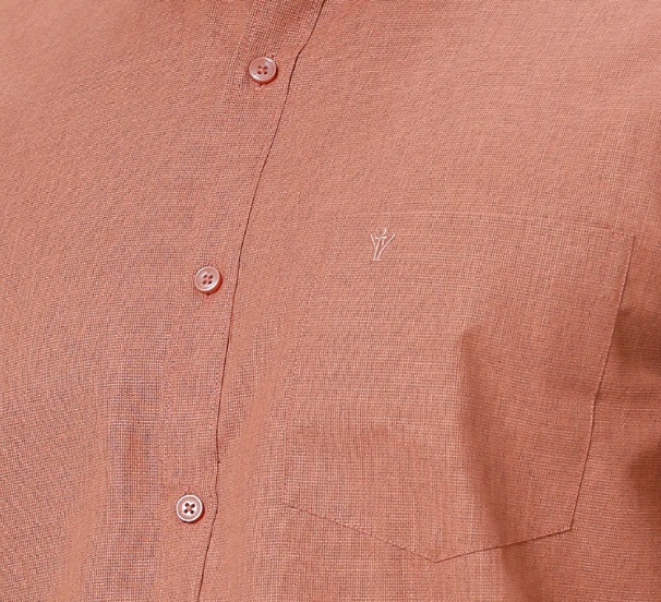 Ramraj Mens Cotton Formal Shirt Full Sleeves Brown Colour T1 GC18