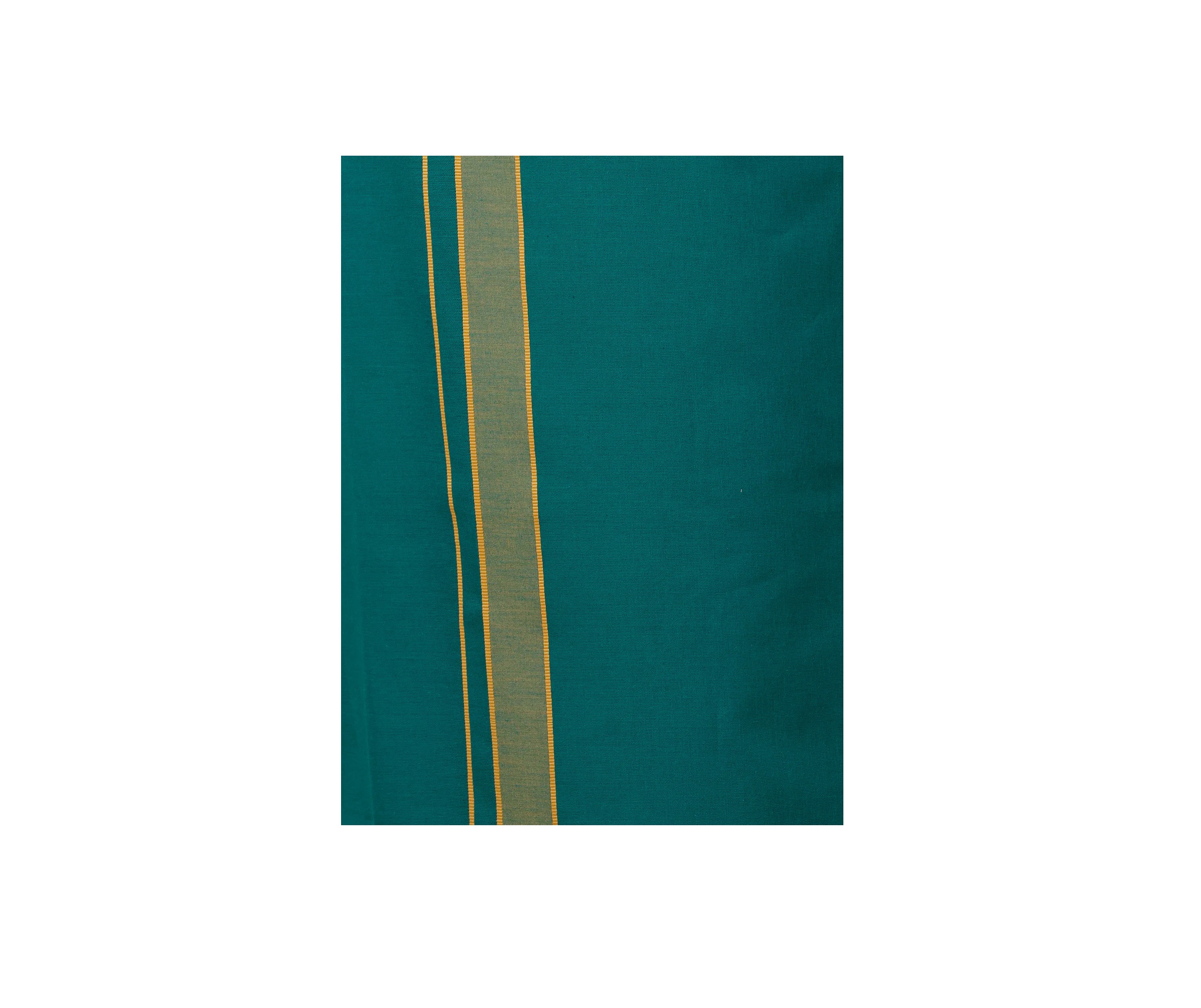 Ramraj Mens Fancy Border Dhoti Green Enchant Colour 2