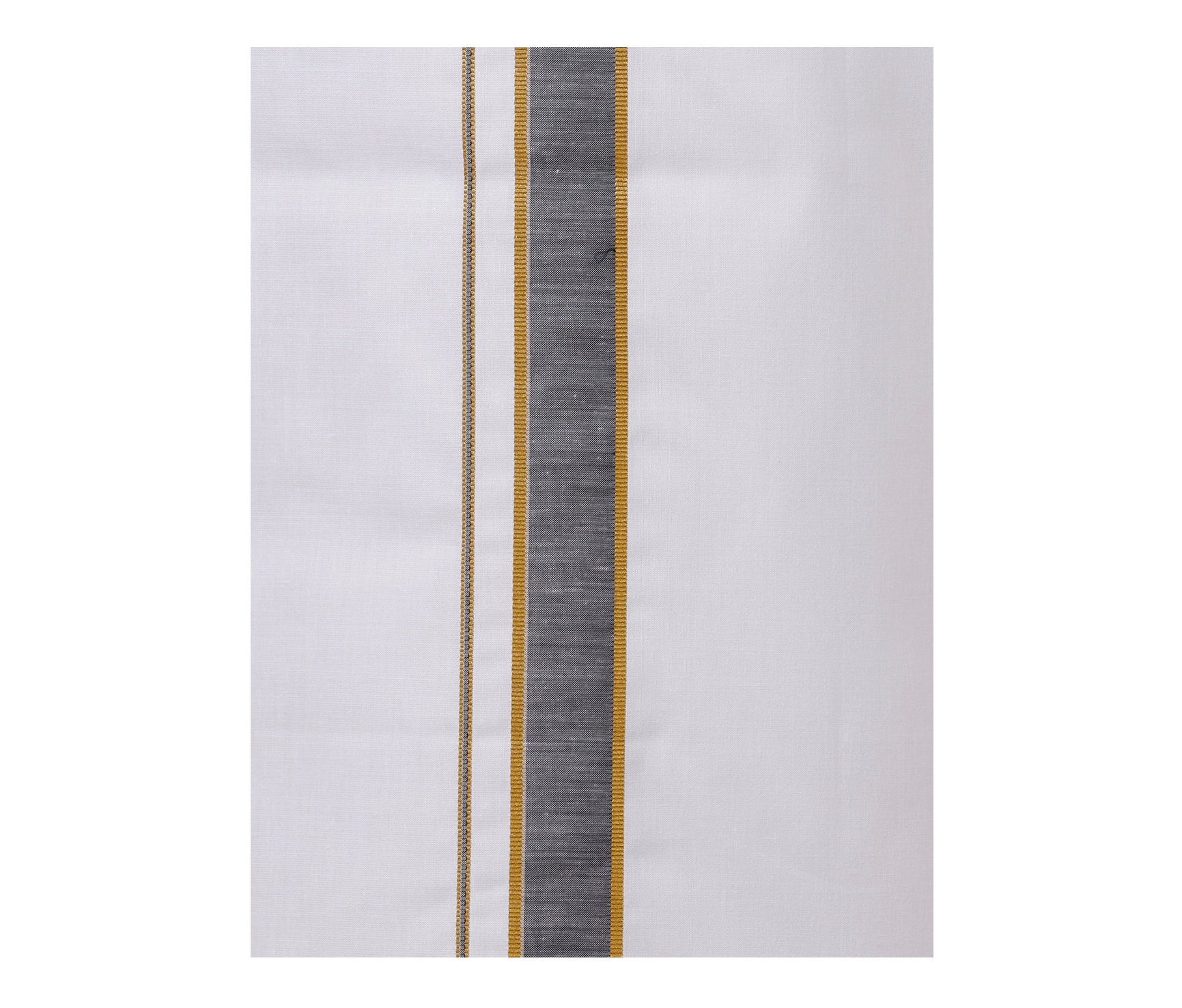 Ramraj Mens Gold Fancy Border Single Dhoti HGF13