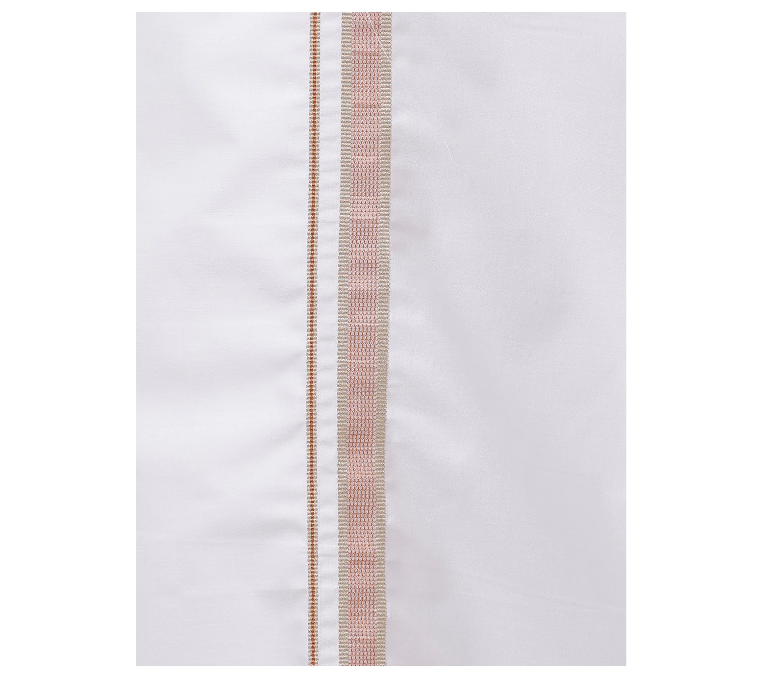 Ramraj Mens Gold Fancy Border Single Dhoti HS01