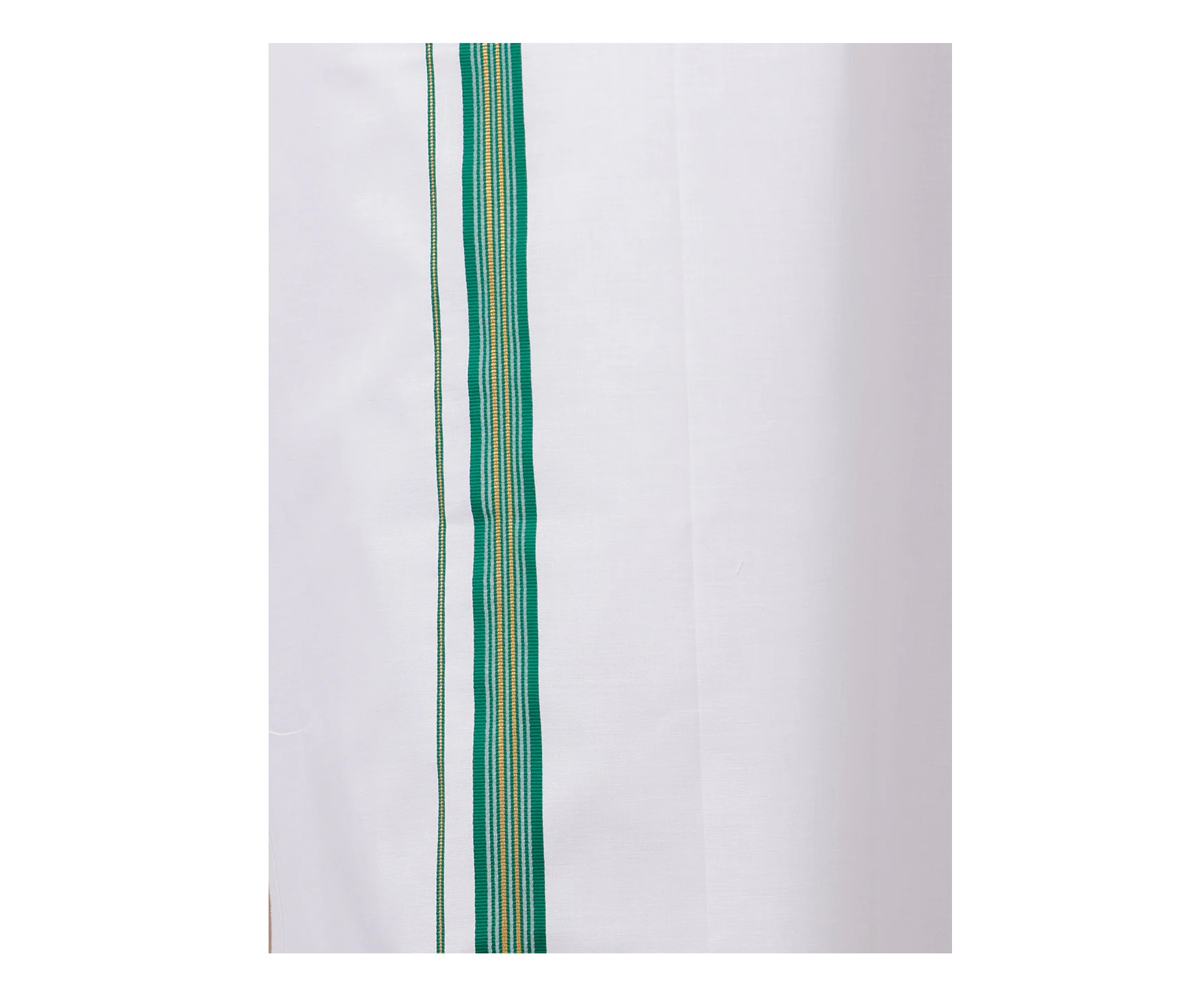 Ramraj Mens Gold Fancy Border Single Dhoti WGF07