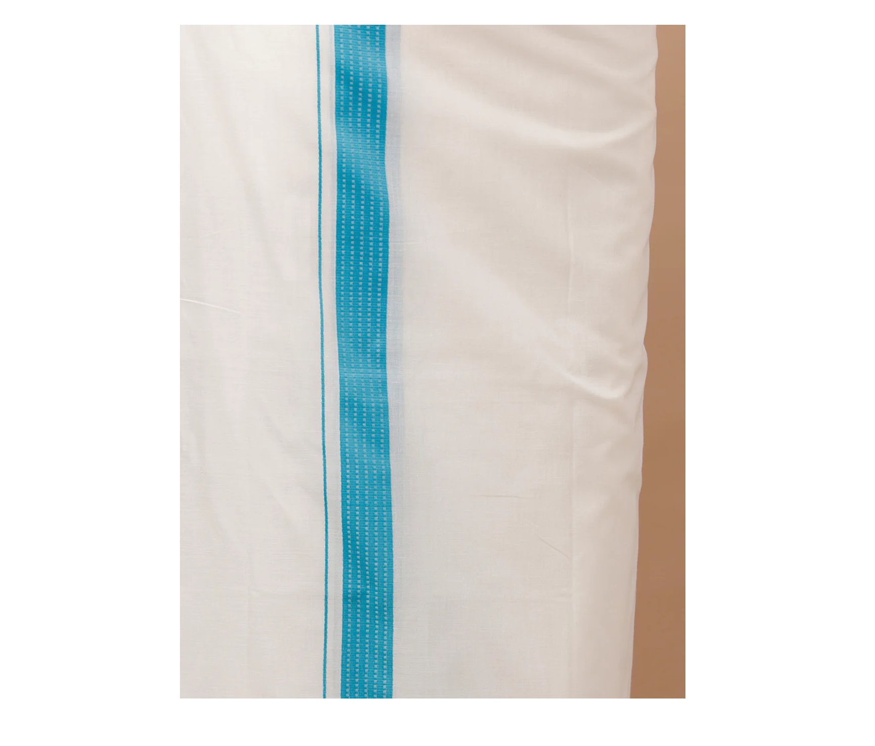 Ramraj Mens Kora Double Dhoti Blue Terra Kora Fancy