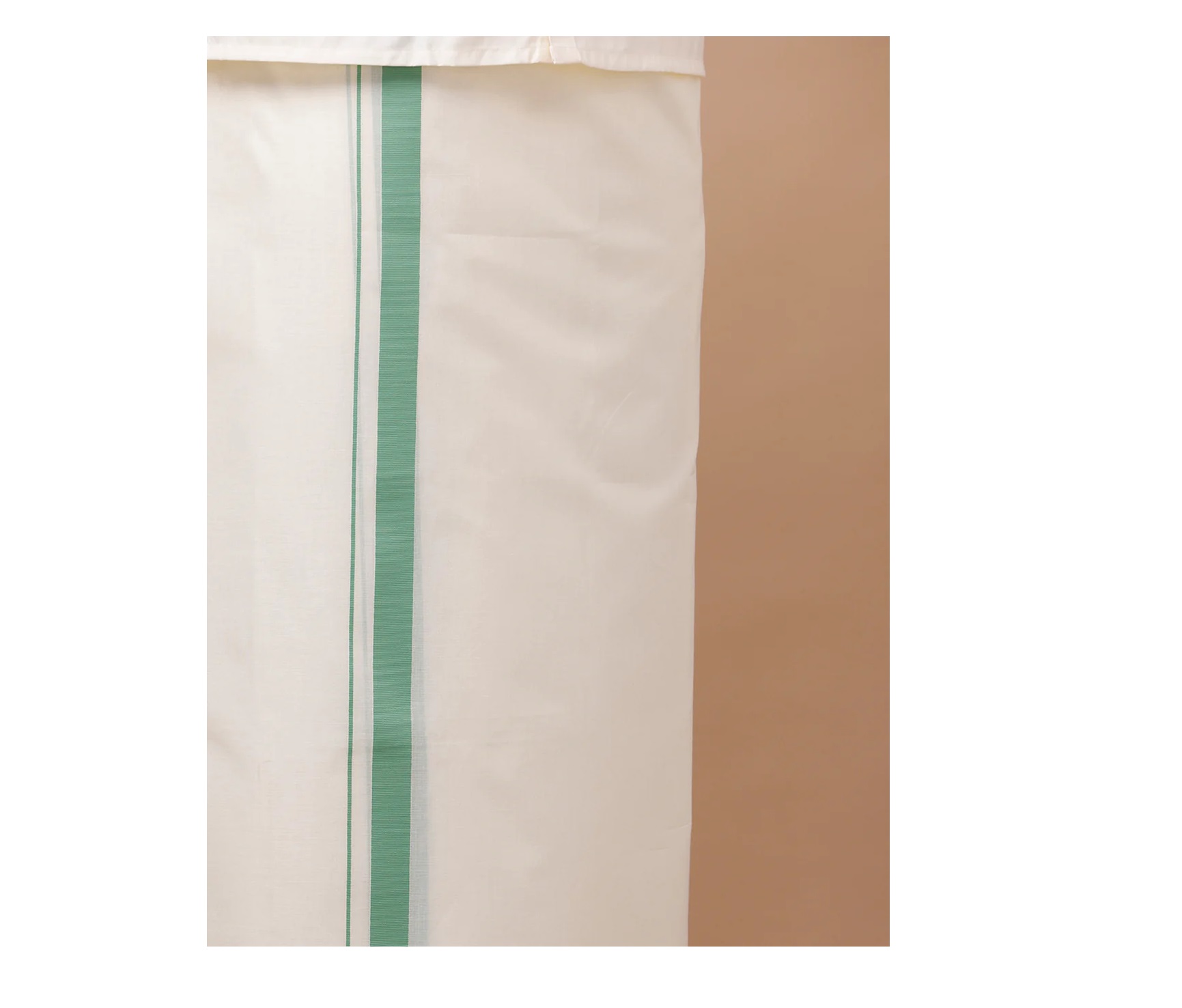 Ramraj Mens Kora Double Dhoti Green Terra Kora Special