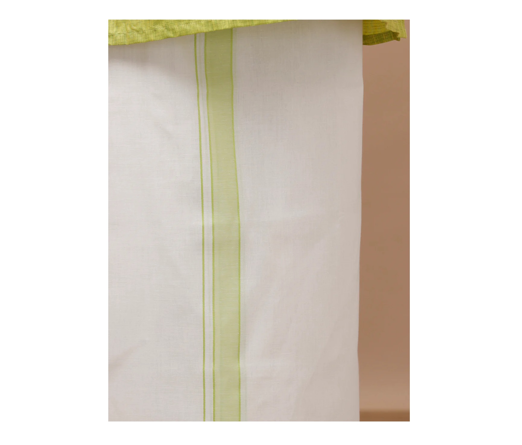 Ramraj Mens Kora Double Dhoti Green Vicky Kora Plain