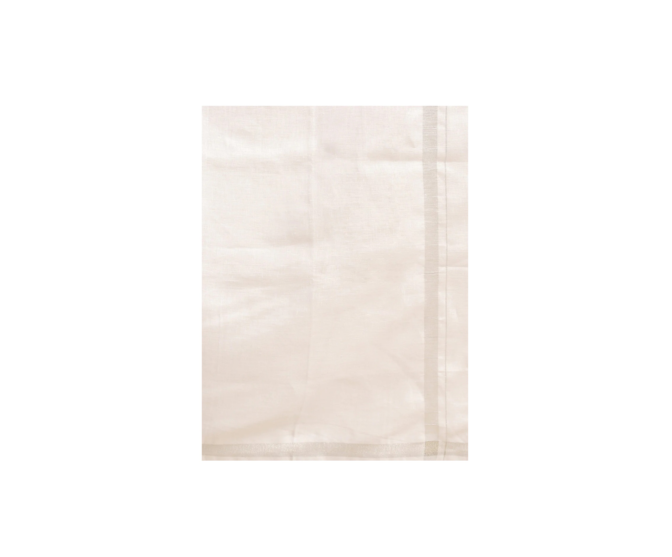 Ramraj Mens Premium Pure Linen Single Dhoti Silver 2660 SJ