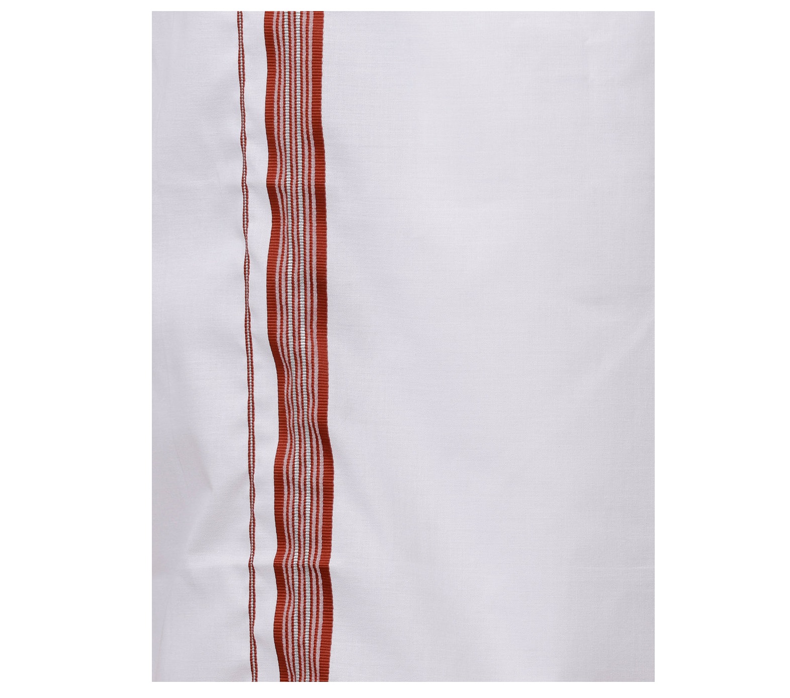 Ramraj Mens Silver Fancy Border Single Dhoti WSF04