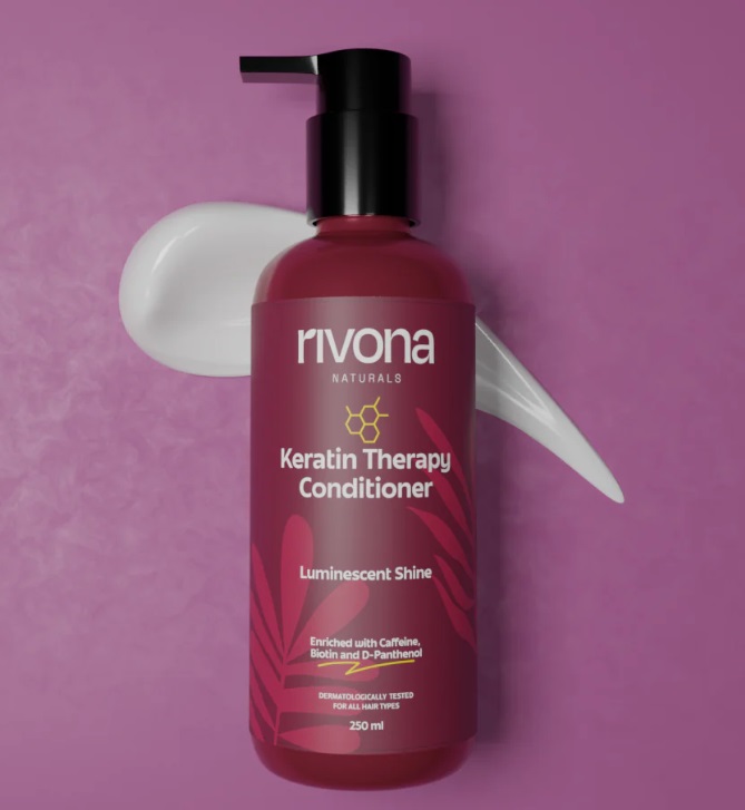 Rivona Naturals Keratin Conditioner With Caffeine and Biotin
