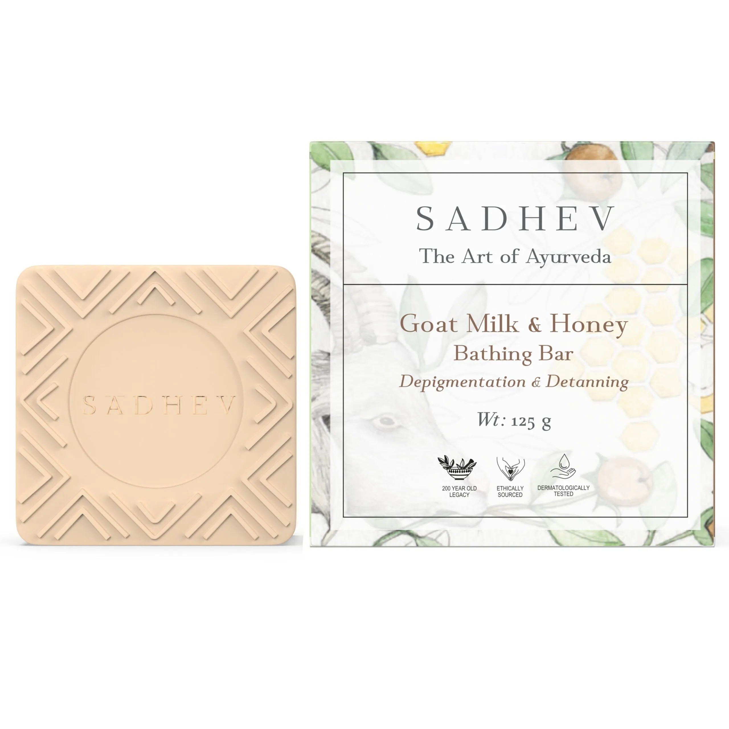 Sadhev Goat Milk & Jojoba Butter Bathing Bar