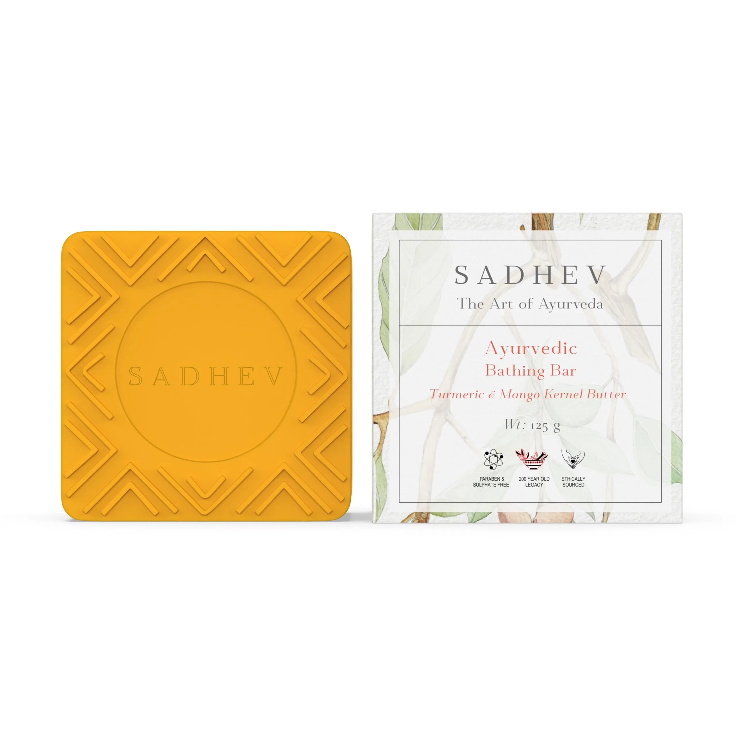 Sadhev Turmeric & Mango Kernel Butter bathing bar