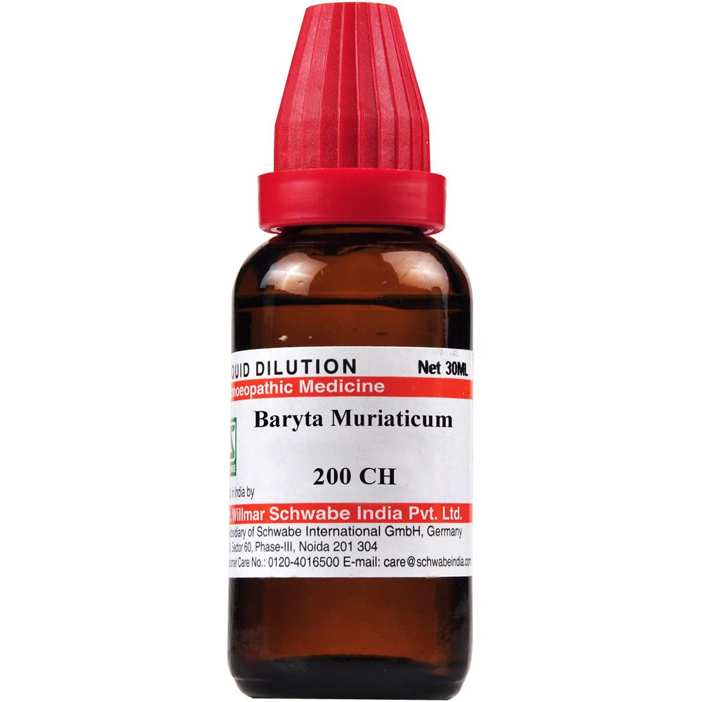 Schwabe Baryta Muriatica Barium Muriaticum 200 CH Dilutions