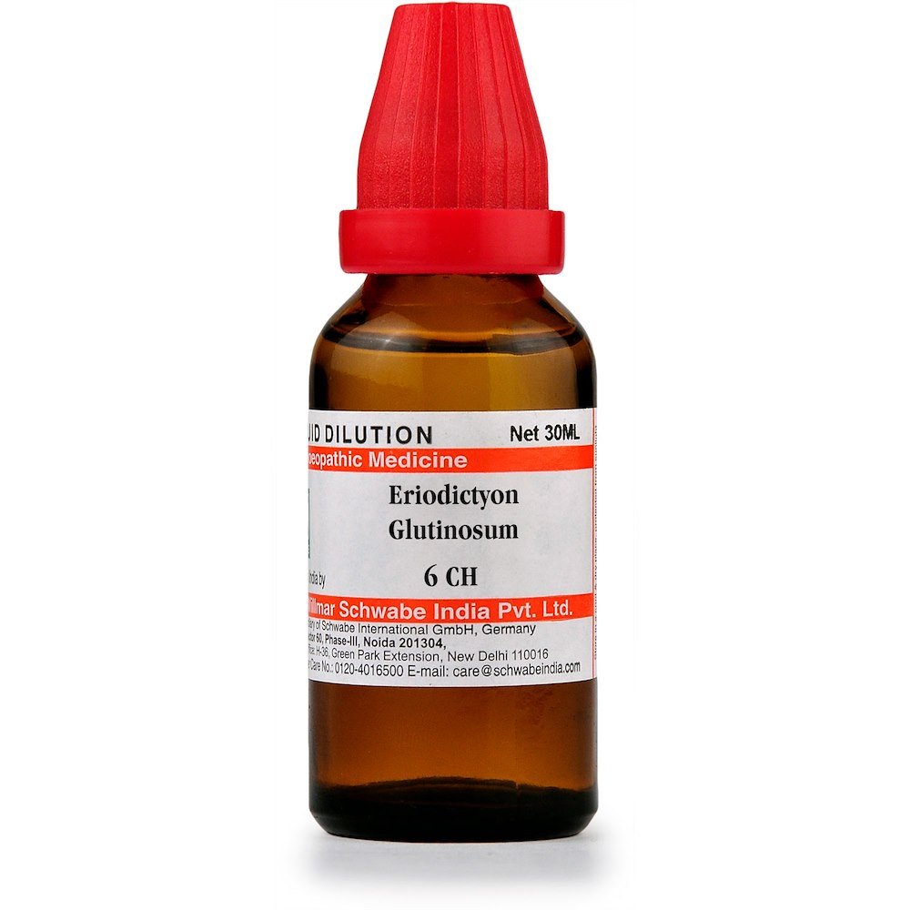 Schwabe Eriodictyon Glutinosum Yerba Santa 6 CH Dilutions