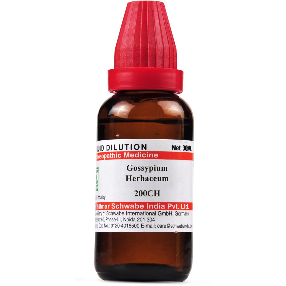 Schwabe Gossypium Herbaceum 200 CH Dilutions