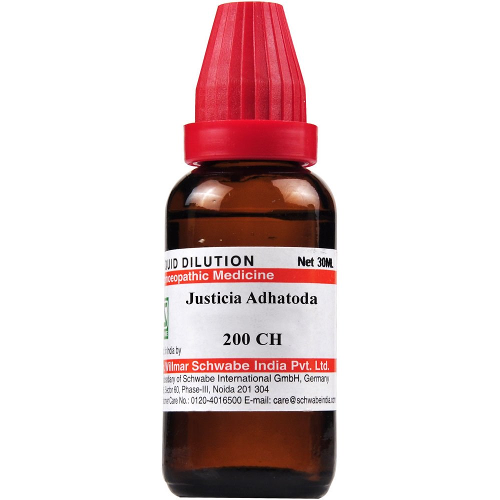 Schwabe Justicia Adhatoda 200 CH Dilutions