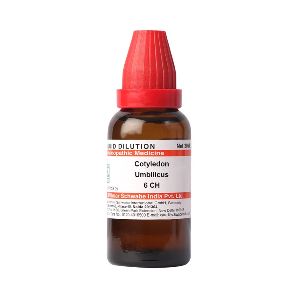 Schwbe Cotyledon Umbilicus 6 CH Dilutions