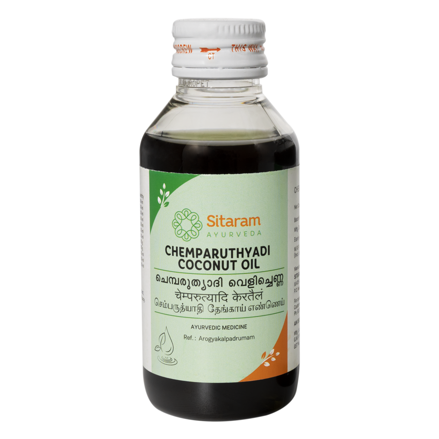 Sitaram Ayurveda Chemparuthyadi Coconut Oil