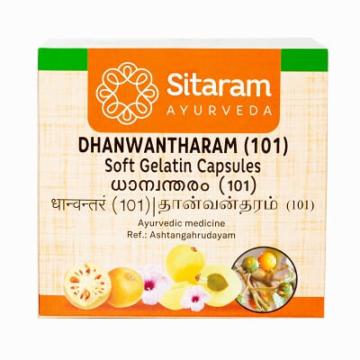 Sitaram Ayurveda Dhanwantharam (101) Soft Gelatin Capsules